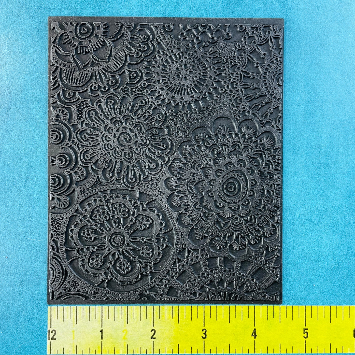 Festoon floral mandala Rubber Stamp Texture Sheet