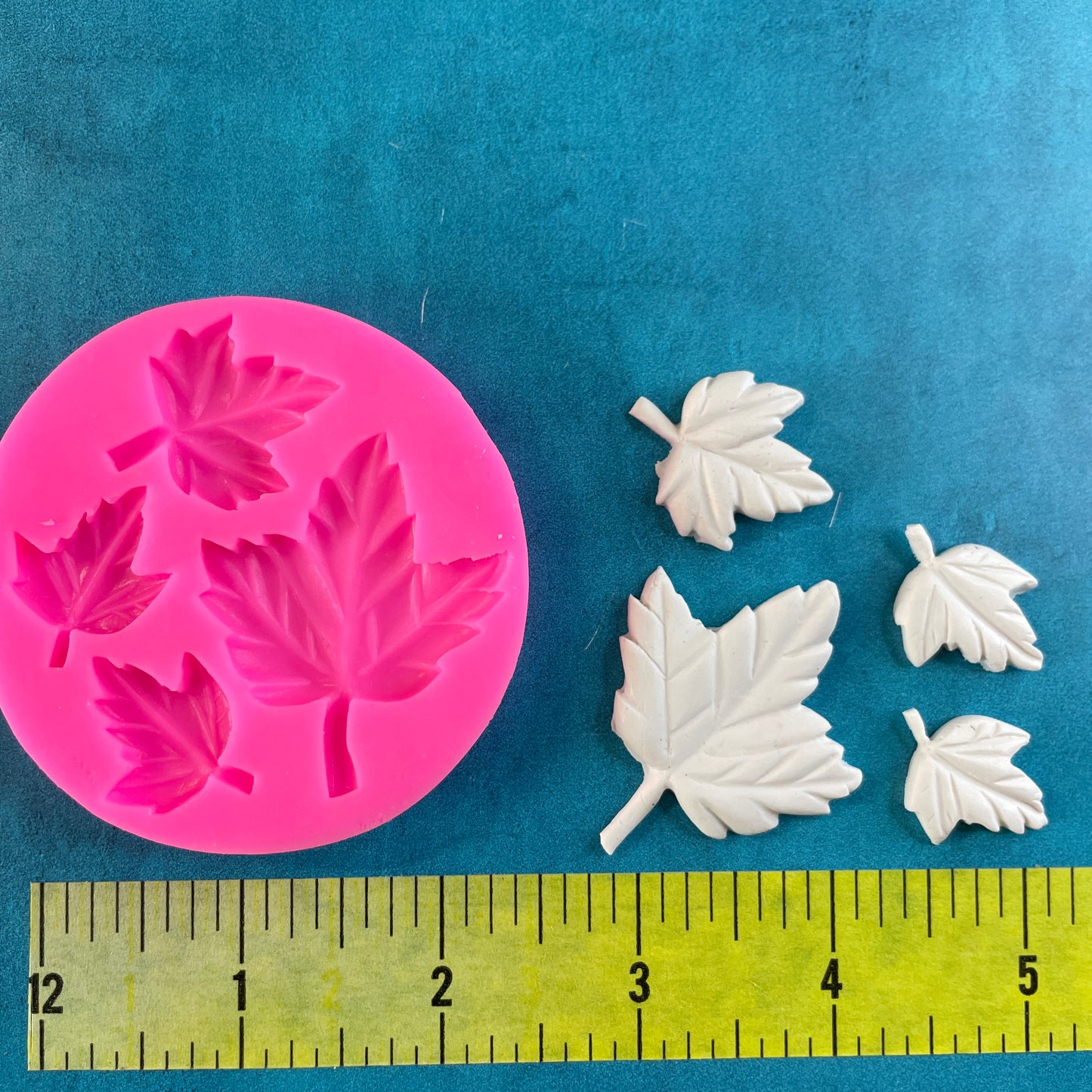 4 Maple Ivy Leaf Polymer Clay Resin Mold