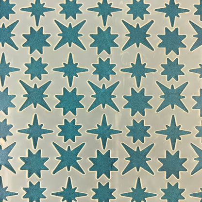Starburst Mylar Stencil Clay Texture Sheet Celestial Christmas - Create Along 