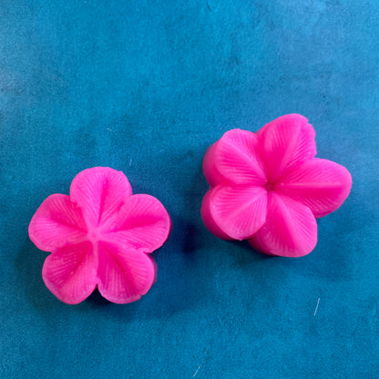 Small Round Flower press mold | silicone polymer clay and food safe mold - Create Along 