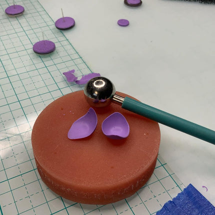 Stud Puck™ - polymer clay stud earring post earring back embedding tool by CreateAlong - Create Along 