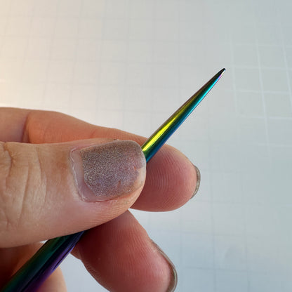 Petal and Point Metal Sculpting Wand Polymer Clay Poking Smoothing Shaping - Create Along 