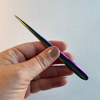 Petal and Point Metal Sculpting Wand Polymer Clay Poking Smoothing Shaping - Create Along 