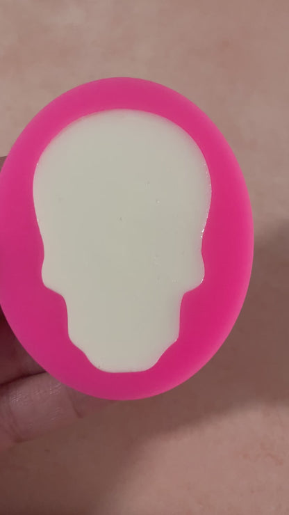 Sugar Skull Polymer clay mold silicone heat safe rubber | Halloween clay mold
