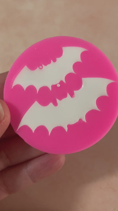 Flying Bats Polymer clay mold silicone heat safe rubber Halloween bat