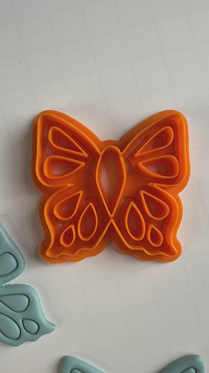 Big Bold Butterfly Cutters – Wide or Narrow Detailed Wings for Polymer Clay Statement Jewelry & Sculpture
