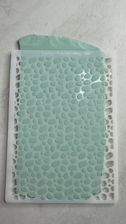 Spotty design Mylar Stencil great for Polymer Clay Art Jewelry Mixed Media