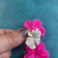 Small Round Flower press mold | silicone polymer clay and food safe mold