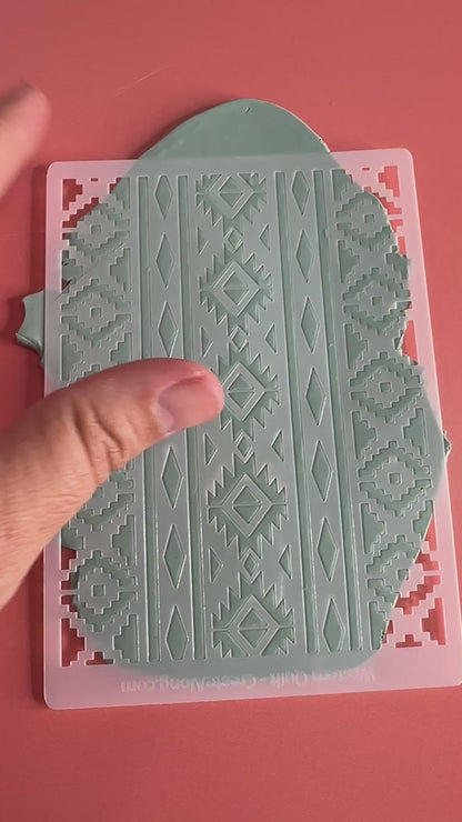 Western Quilt SouthWestern Mylar Stencil 3.5 x 5"