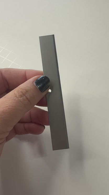 The “Stiffy” Polymer Clay Cutting Blade – 4 Inch Rigid Slicing Tool for Canes & Straight Cuts