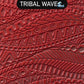 Tribal Flow Wave Rubber Stamp Texture Sheet Mat for polymer clay metal clay mixed media art