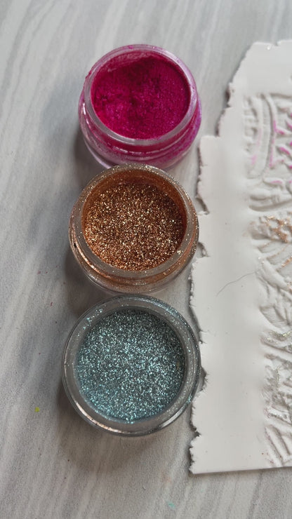 Pigments Mica Powders Darkstar Shimmer sparkle for Polymer Clay Art Jewelry and Resin