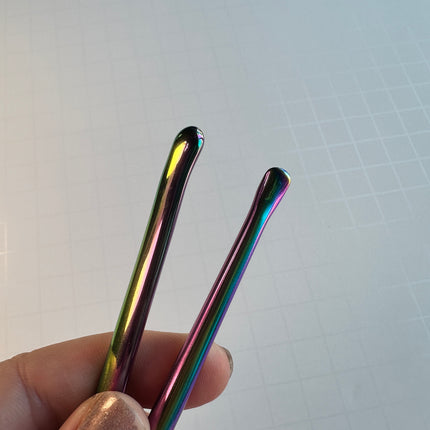 Scoop and Smooth Tool set Stainless 2 steel sculpting wands | polymer clay metal sculpting tool - Create Along 