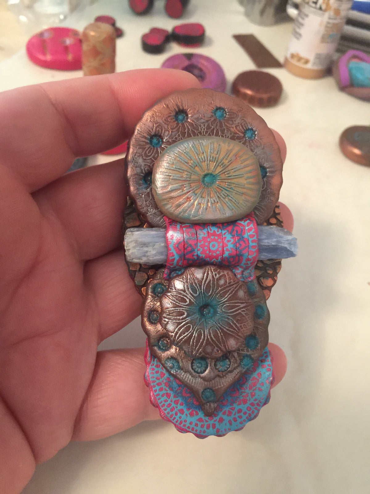 Deco Disc Radiations stamp and texture radial designs - Polymer Clay TV tutorial and supplies