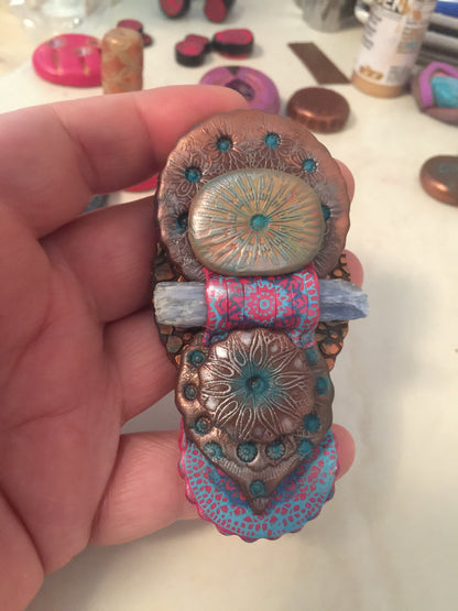 Deco Disc Radiations stamp and texture radial designs - Polymer Clay TV tutorial and supplies