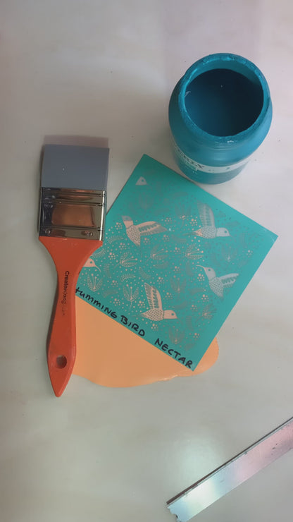 Hummingbird Nectar Silkscreen for Polymer Clay and Mixed Media