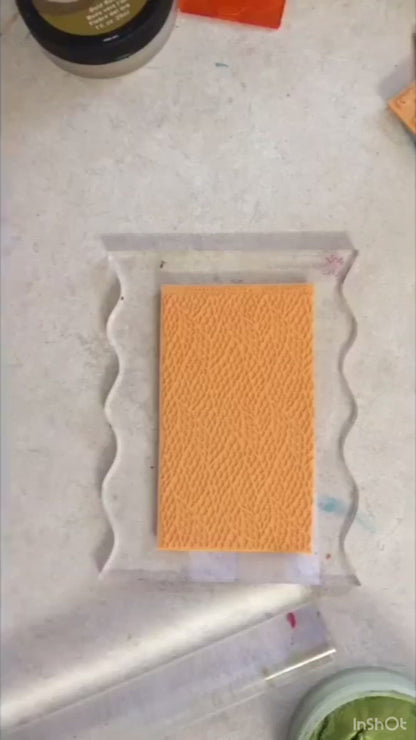 Texture Sheet Lizard Skin Scales for polymer clay and mixed media stamping
