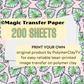 Wholesale © Magic Transfer Paper 200 sheets