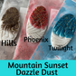 Dazzle Dust Heat Set Mountain Sunset powder coat sealer for clay and metal charms