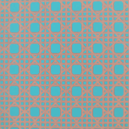 Large Rattan polymer clay silk screen stencil - Create Along 