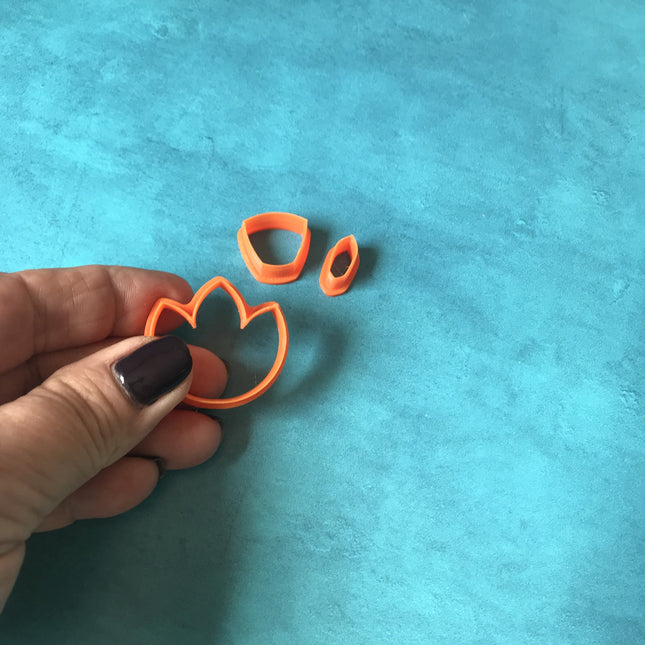 Bellflower Drop polymer clay cutter set jewelry earrings pendant small sharp clay cutters - Create Along 
