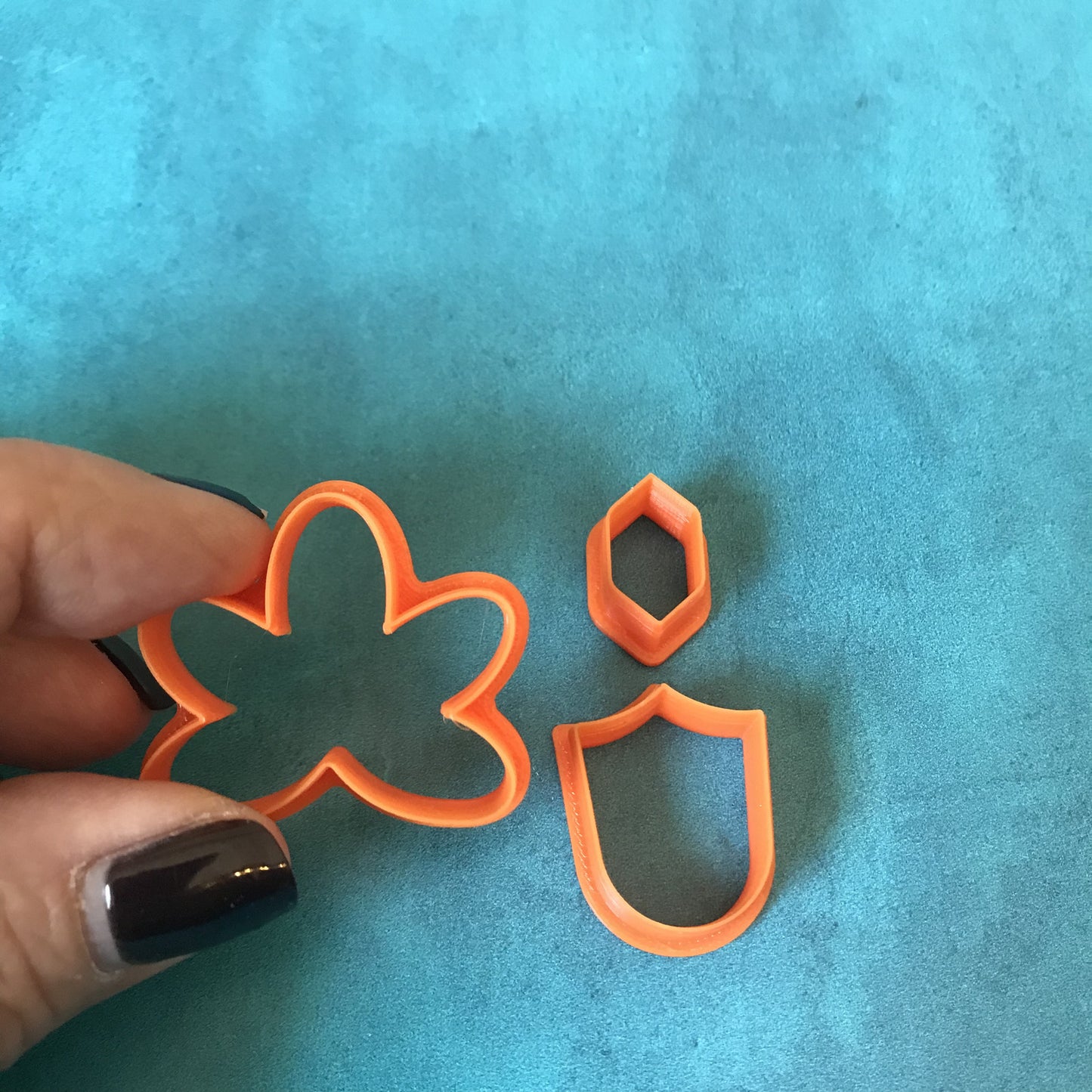 Butterfly Flower set of 3 Cutters for polymer clay