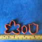 Butterfly Flower set of 3 Cutters for polymer clay