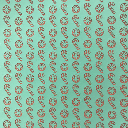 Candy Canes and Peppermints  Holiday Winter Christmas Silk Screen Stencil for Polymer Clay, Art Jewelry, Mixed Media - Create Along 