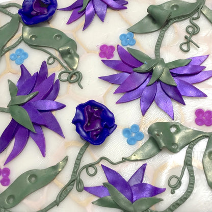 Make a Dimensional Organic Floral Crochet Polymer Clay Slab Online Workshop with Cindi McGee - Create Along 