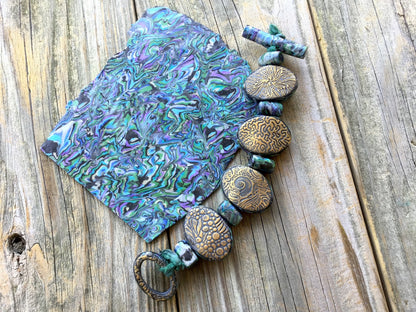 Make a Gorgeous Faux Abalone Slab & Reversible Seahorse Bracelet Online Workshop with Cindi McGee - Create Along 