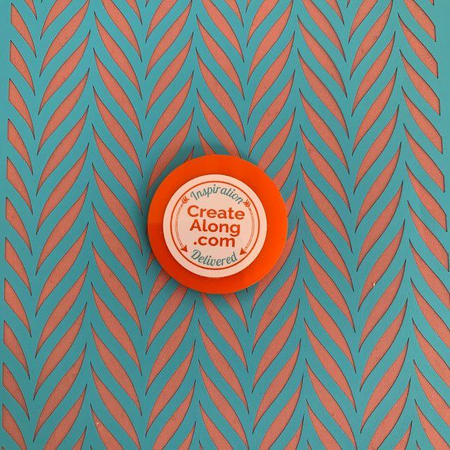 Silk Screen Reach Out and Grow chevron Stencil For Polymer Clay jewelry mixed media - Create Along 