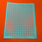 Silk Screen Buffalo Plaid Checkered Stencil for Polymer Clay, Art Jewelry, Mixed Media