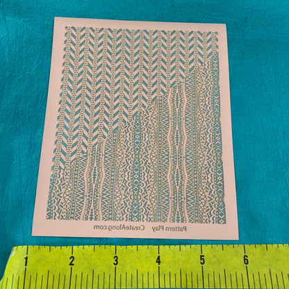 Silk Screen Pattern Play Stencil Crafting Polymer Clay, Art Jewelry Mixed Media - Polymer Clay TV tutorial and supplies