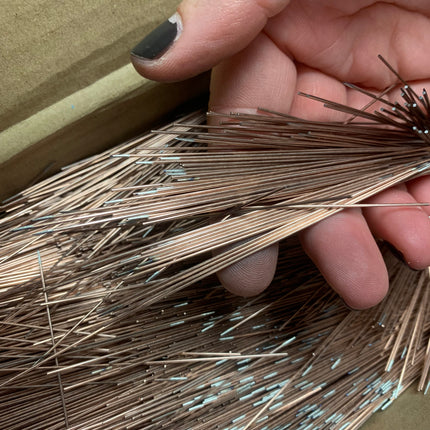 Original Clay Bead Pins needle - BEST original thin strong sharp sturdy piercing baking mandrel - Create Along 