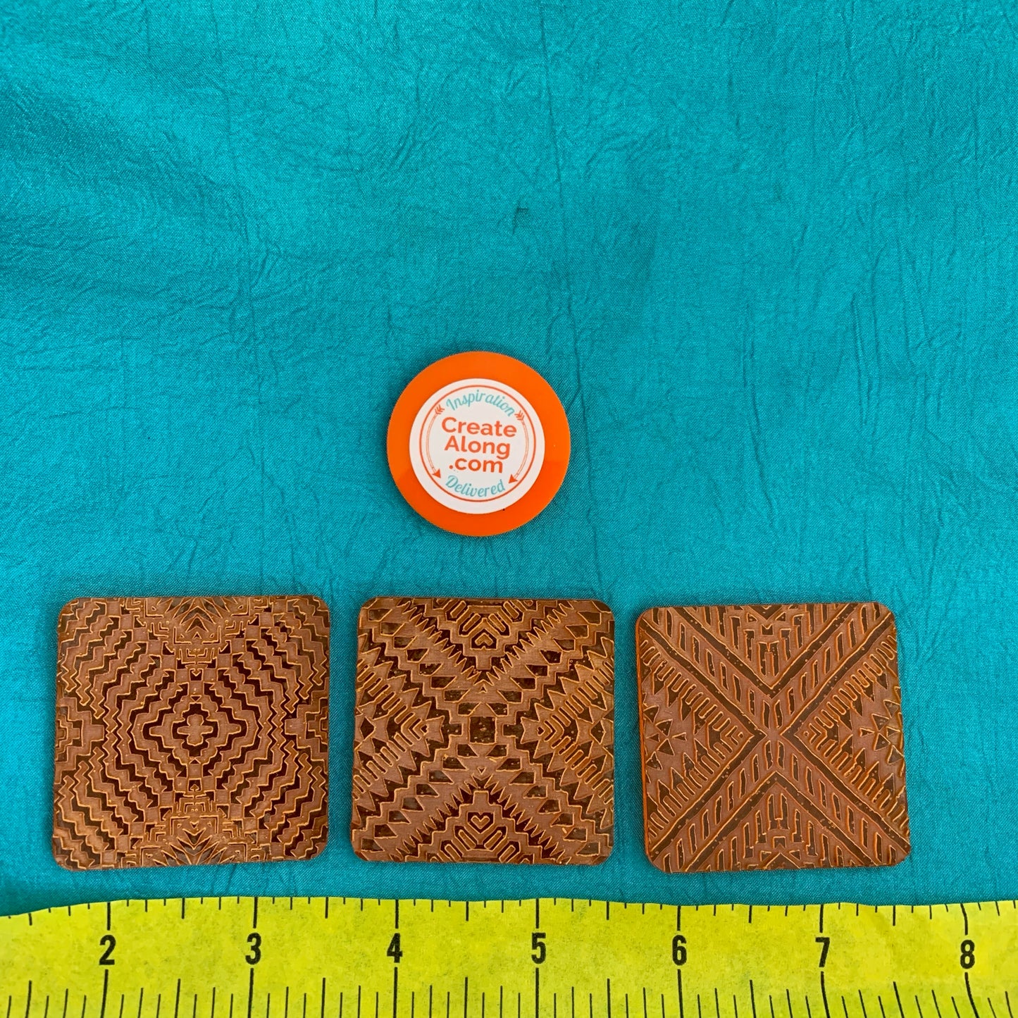 Tribal Vibes Deco Disc Tiles Stamp and Texture Pattern Designs for polymer clay