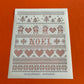 Knitted Noel Reindeer Knit Hearts Tree Silk Screen Stencil for Polymer Clay, Art Jewelry, Mixed Media