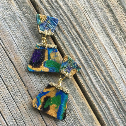 Egyptian Collar necklace polymer clay cutter set earrings drop - Create Along 