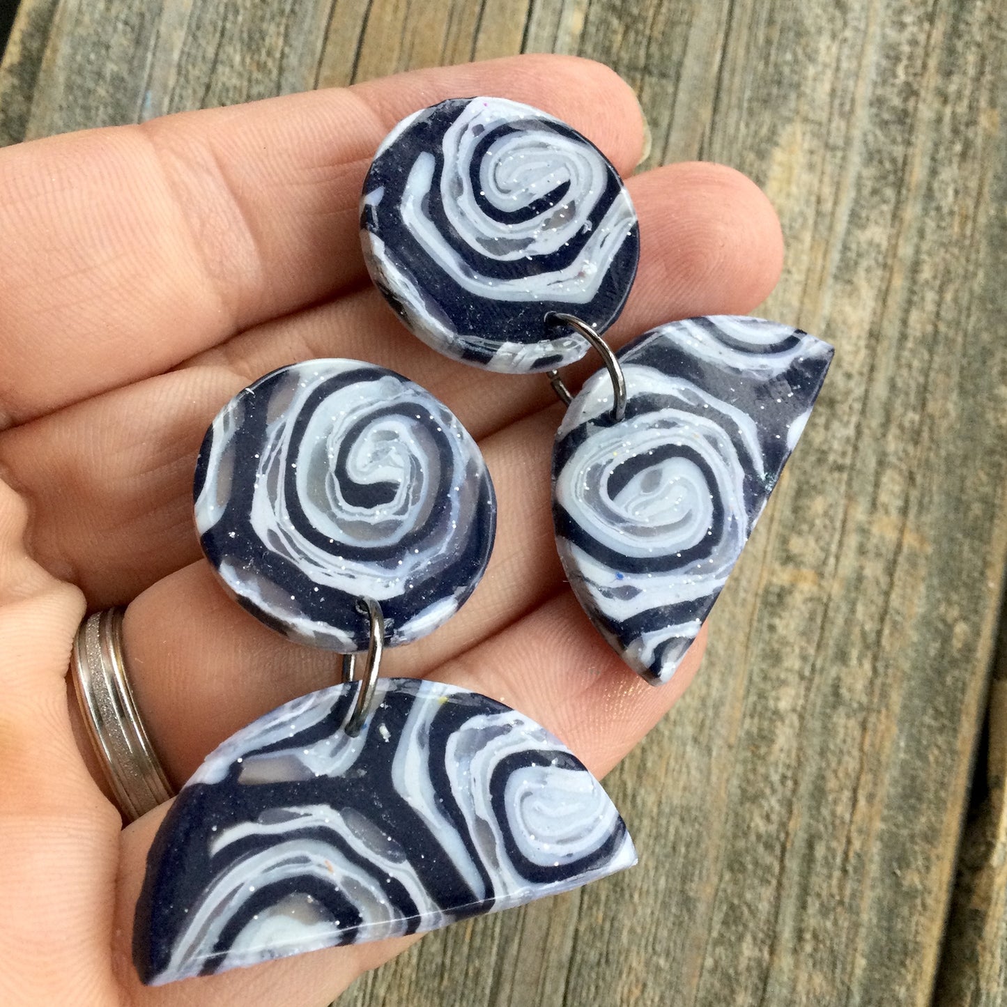 Semi Half Circle polymer clay cutter set jewelry earrings basics collar