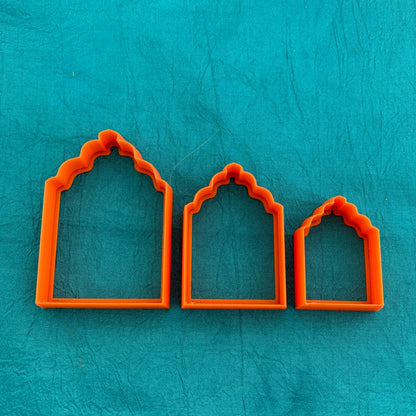 Scalloped Shrine polymer clay cutter set earrings jewelry pendants art - Create Along 
