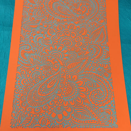 Paisley Garden Party Silkscreen SLAB Stencil - Create Along 