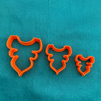 Graduated Cascading Falls Flower Petal Jewelry Sized set of 3 Polymer Clay Cutter - Polymer Clay TV tutorial and supplies