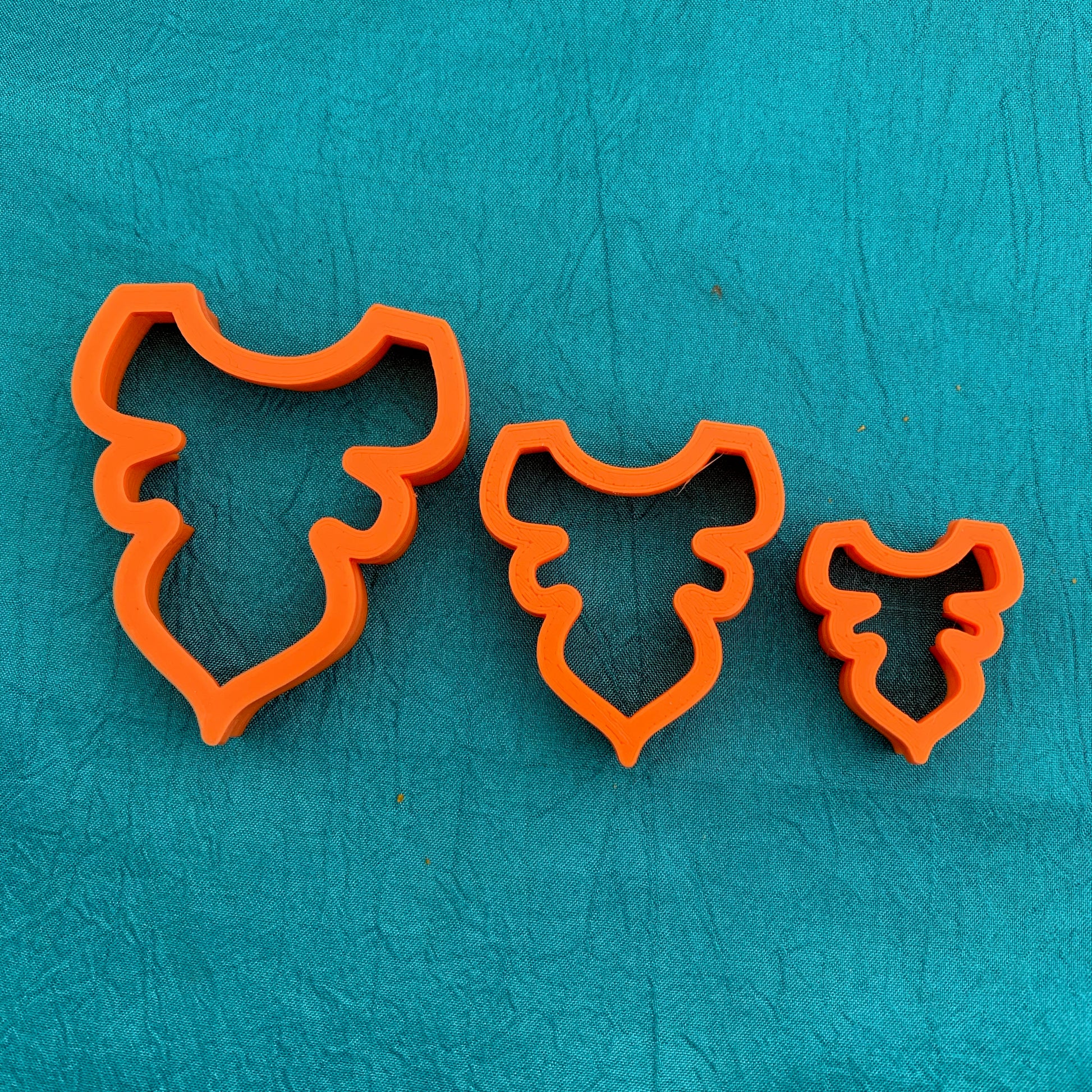 Graduated Cascading Falls Flower Petal Jewelry Sized set of 3 Polymer Clay Cutter - Polymer Clay TV tutorial and supplies