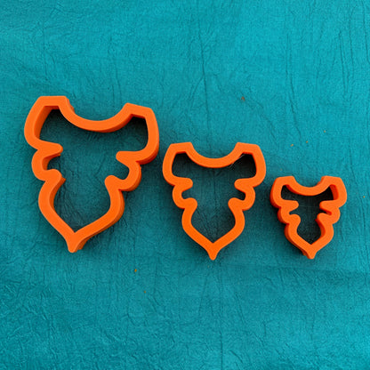 Graduated Cascading Falls Flower Petal Jewelry Sized set of 3 Polymer Clay Cutter - Polymer Clay TV tutorial and supplies
