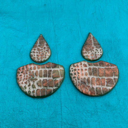 Tribal Shells Jewelry Sized Set Of 3 Cutters For Polymer Clay And Mixed Media - Create Along 