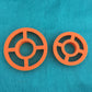 2" Circle polymer clay cutter center cut out set of 2 donut pendant Jewelry Sized - Polymer Clay TV tutorial and supplies