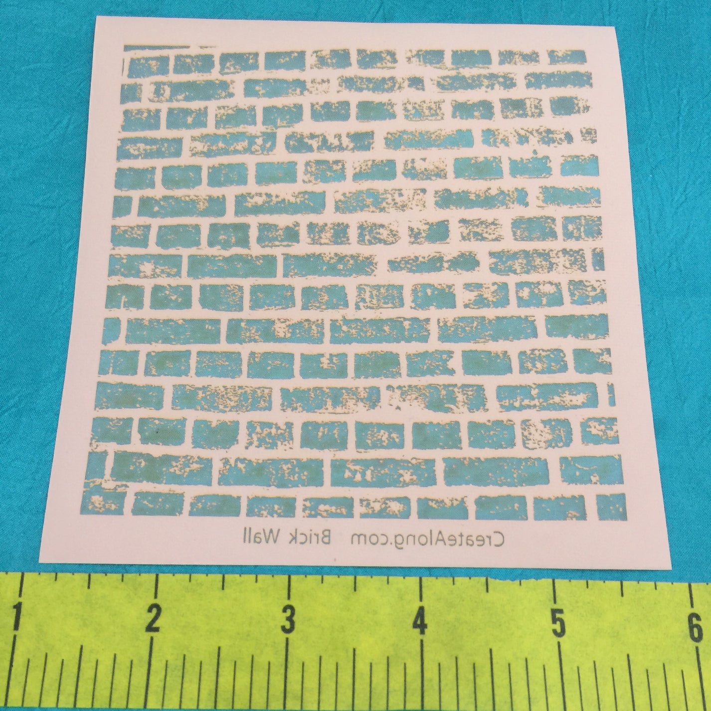 Silkscreen Brick Wall Stencil for Polymer Clay, Art Jewelry and Mixed