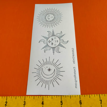 Silkscreen Polymer Celestial Circles Stencil for polymer clay - Create Along 