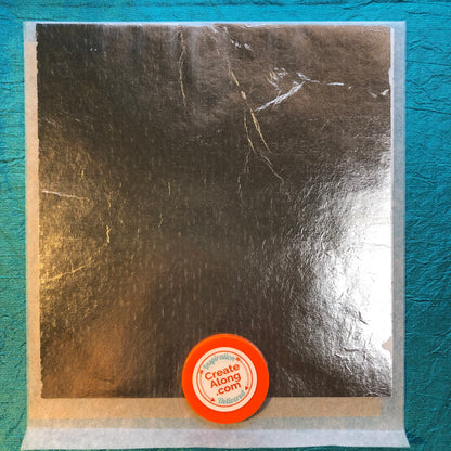 Simple Sheets easy to use 5 colors Metallic Leaf patent transfer Foils for Polymer Clay & Mixed Media - Create Along 