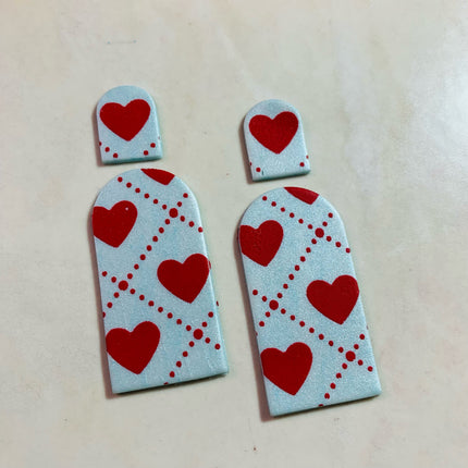 Hearts of Plaid Silkscreen For Crafting, Polymer Clay + Mixed Media - Create Along 