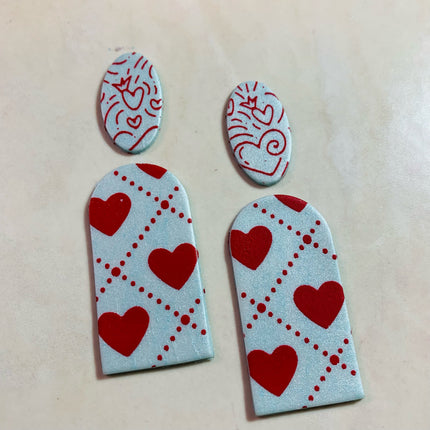 Hearts of Plaid Silkscreen For Crafting, Polymer Clay + Mixed Media - Create Along 